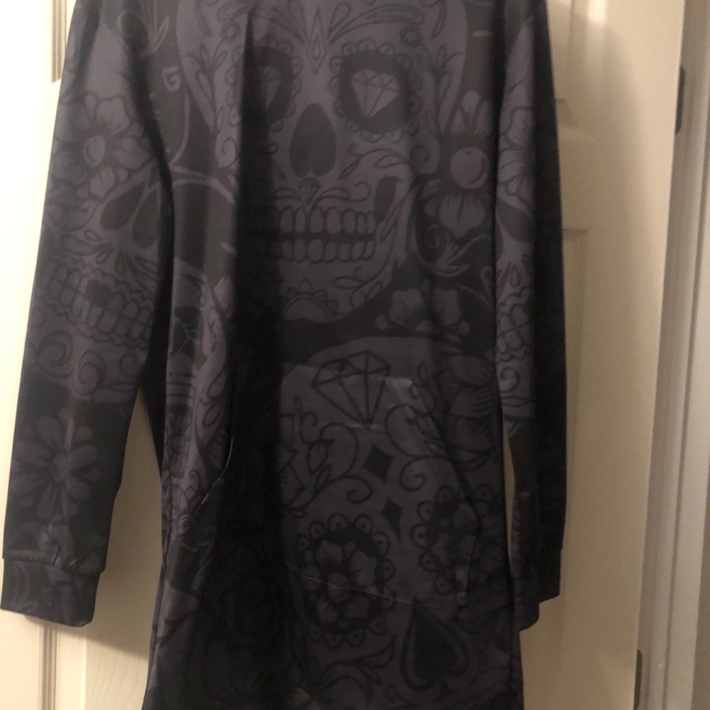 Sugar skull hoodie dress